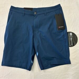 Lululemon ABC Classic-Fit Short 9" *Warpstreme BLTW Blue Twill Men's Size 31